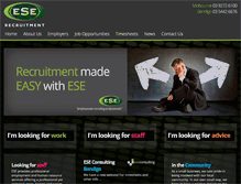 Tablet Screenshot of eserecruitment.com.au